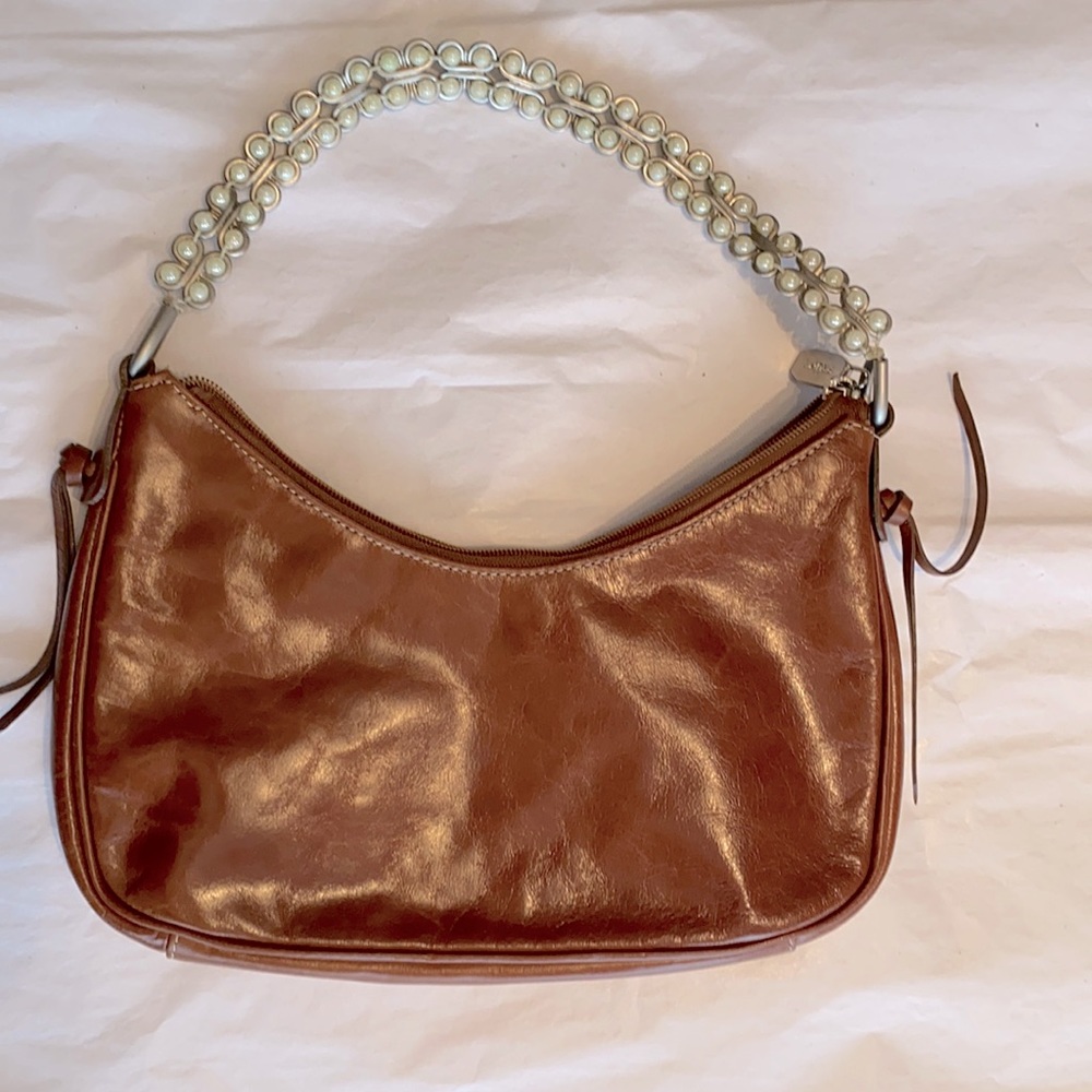PRUNE leather brown bag
